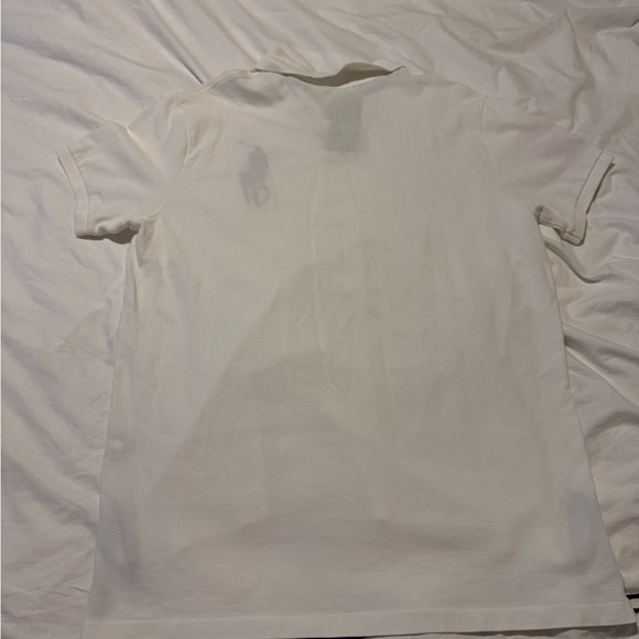Ralph Lauren White Polo Shirt with Blue and Green Accents - Picture 6 of 6
